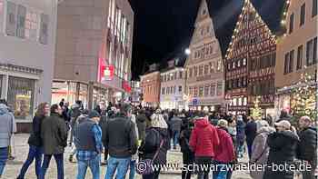 Corona-Proteste in Nagold: "Montagsspaziergang" bleibt friedlich