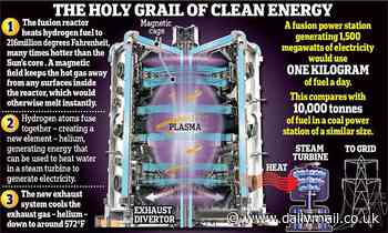 China's nuclear fusion reactor runs at 126MILLION°F for 17 minutes 