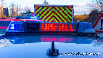 Unfall auf der A4 zwischen Dresden und Erfurt: Sattelzug stürzt 15 Meter in die Tiefe - Volksstimme