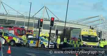 999 crews cut woman from car after crash near the Coventry Building Society Arena - Coventry Live