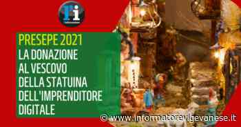 Personaggi presepe: Coldiretti dona al vescovo di Vigevano la statuina dell'imprenditore digitale - L'Informatore Vigevanese