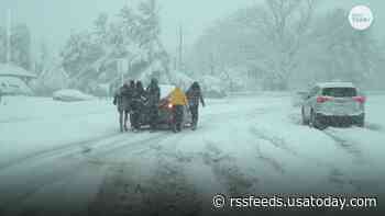 Hundreds of drivers stranded overnight on I-95 in Virginia due to ice and snow