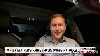 NBC reporter trapped on snowy I-95 for hours while covering the traffic jam