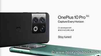 OnePlus 10 Pro design revealed, launching January 11th