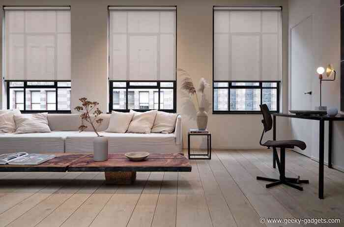 Open your blinds with the Apple HomeKit supported Eve MotionBlinds
