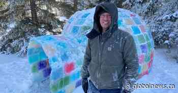 Creation of ‘beautiful’ igloo part of Alberta family’s pandemic survival strategy - Global News