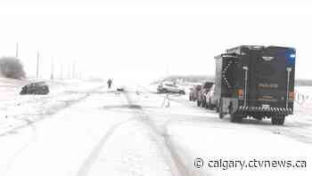 2 people injured in head-on crash east of Calgary - CTV News Calgary