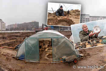 Archäologische Grabungen auf dem Johannisparkplatz: Hier stand das Gasthaus "Zum goldnen Anker" - TAG24