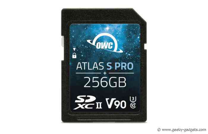 OWC Atlas Pro Series memory card offers 276 MB/s write and 290 MB/s read speeds