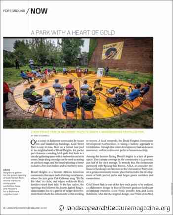 A PARK WITH A HEART OF GOLD - Landscape Architecture Magazine