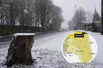 Met Office issue new ice and snow warning for Lancashire tomorrow