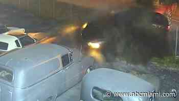 Car Crashes Into Antique Car Dealership in NW Miami-Dade