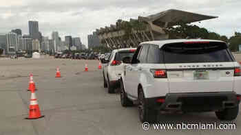Long Lines, Tech Issues as New COVID-19 Testing Site Opens at Miami Marine Stadium