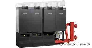 Buderus-Gas-Brennwertgerät Logamax plus GB272 auch mit 125 und 150 kW - und bis 900 kW kaskadierbar
