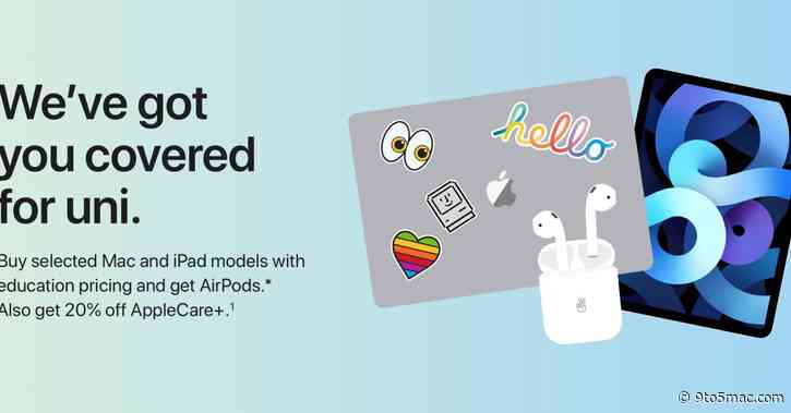 Apple kicks off ‘Back to Uni’ promo in Australia, free AirPods with Mac or iPad purchases [U]