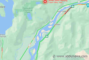 TRAFFIC: Icy conditions slow traffic along Hwy. 1 between Chilliwack and Hope – Abbotsford News - Abbotsford News
