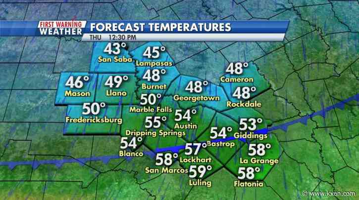 Colder, windy weather returns tomorrow