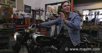 'The Great' Star Nicholas Hoult Reveals Custom Indian Motorcycle in Exclusive Video - Maxim - Maxim