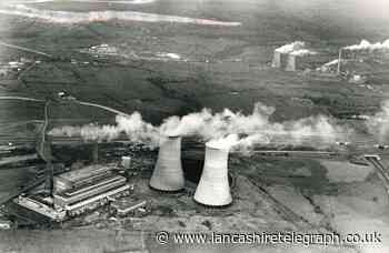 Rare photo shows Huncoat and Padiham Power Stations from air