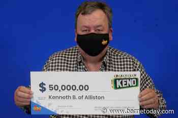 Alliston grandfather $50K richer after Daily Keno win - BarrieToday