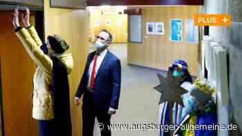 Sternsinger aus Pfuhl besuchen Landrat Thorsten Freudenberger