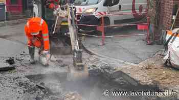 Arras : la rue aux Ours fermée, à la suite d'une casse sur le réseau d'eau potable - La Voix du Nord