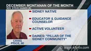 Sidney native chosen as Sen. Steve Daines's 'Montanan of the Month' for long history of volunteerism - KFYR-TV