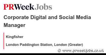 Kingfisher: Corporate Digital and Social Media Manager