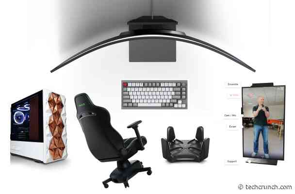Look upon my CES 2022 work from home setup and despair