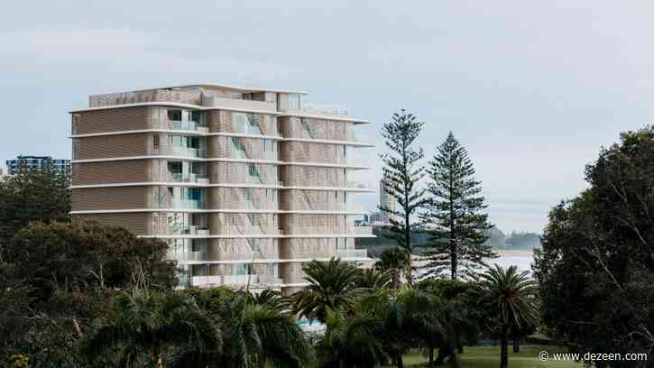 A pine-cone-informed apartment block features in today's Dezeen Weekly newsletter