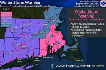Winter Storm Warning Issued for Rhode Island & Southeastern Massachusetts, Heavy Snow Expected - Newport Buzz