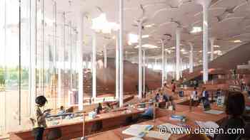 Snøhetta designs Beijing Sub-Center Library to resemble ginkgo-tree forest - Dezeen