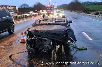 Long delays on M6 after crash between Orrell and Standish