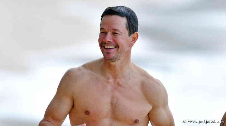 Shirtless Mark Wahlberg Looks Ripped at Age 50 - See His New Beach Photos!