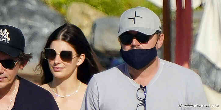 Leonardo DiCaprio & Camila Morrone Go for a Walk on the Beach in St. Barts