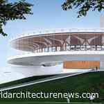 Studio A+ design floating Dragon Lake public art centre