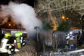 Chemnitz: Laubenbrand an der Geibelstraße - Freie Presse