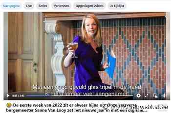 Nieuwe burgemeester geeft eerste digitale nieuwjaarsspeech met tripeltje bij de hand