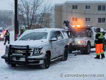 Edmonton police investigating collision between canine unit vehicle and private vehicle