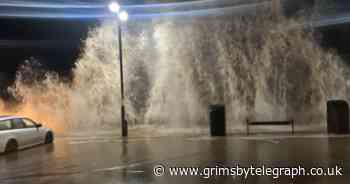 Watch as another fierce high tide hits Cleethorpes seafront - Grimsby Live