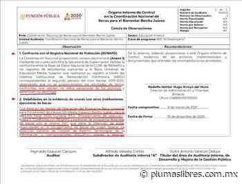 Las Inconsistencias en las becas Benito Juárez - plumas libres