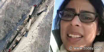 Mom stranded for hours with 2 kids on snowbound I-95 shares her survival story