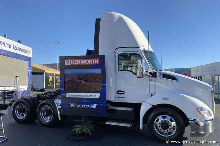 Kenworth shows off its fully electric T680E big rig at CES