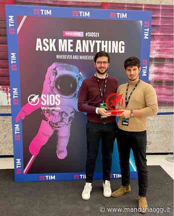 MANDURIA - Una startup fondata dal manduriano Giuseppe Stranieri e dall'astigiano Lorenzo Lodigiani si aggiudica il Premio Community: è risultata la più votata in Italia - ManduriaOggi