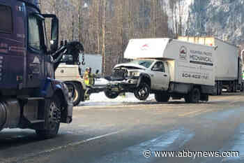 Eastbound crash on Highway 1 east of Chilliwack Thursday afternoon – Abbotsford News - Abbotsford News
