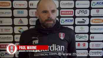 FREEVIEW | It's great to have Angus back - Warne - Rotherham United