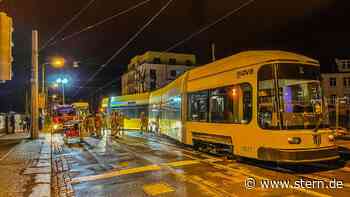 Dresden: Zwei Straßenbahnen entgleisen – eine Person verletzt - STERN.de