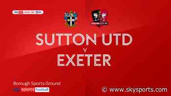 Sutton 2-1 Exeter: Late Rob Milson penalty sees United up to third - Sky Sports