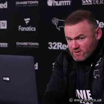 Pre-Match Press Conference: Wayne Rooney - Coventry City (A) - Blog - Derby County Football Club