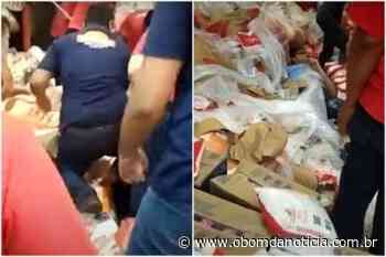Funcionário fica soterrado com mercadorias no supermercado Assai após acidente com empilhadeira - O Bom da Notícia